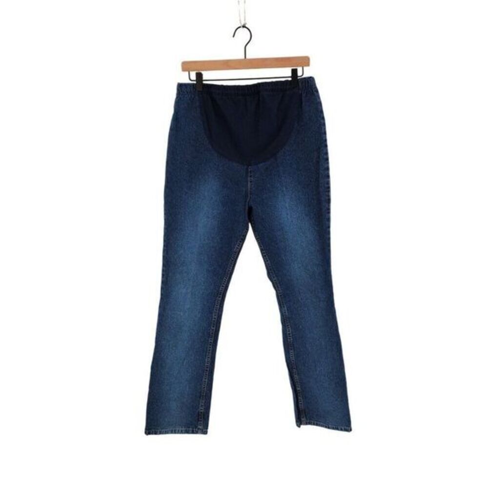 Motherhood Maternity Jeans Adjustable Waist Blue Size Medium
